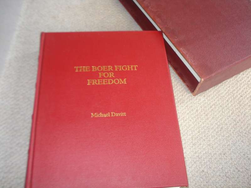 VERY SCARCE AFRICANA- NUMBERED 201 WITH SLIP CASE " THE BOER FIGHT FOR FREEDOM "