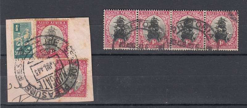 UNION-LOVELY " SEASIDE PLEASURE RESORT-MARGATE " CANCEL ON PIECE + 1d STRIP