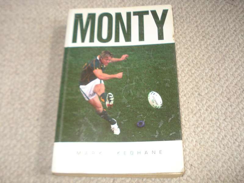 " MONTY " SCARCE BOOK SIGNED BY RUGBY LEGEND PERCY MONTGOMERY