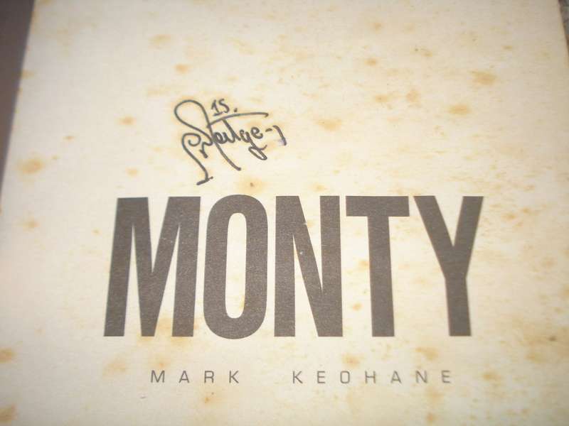 " MONTY " SCARCE BOOK SIGNED BY RUGBY LEGEND PERCY MONTGOMERY