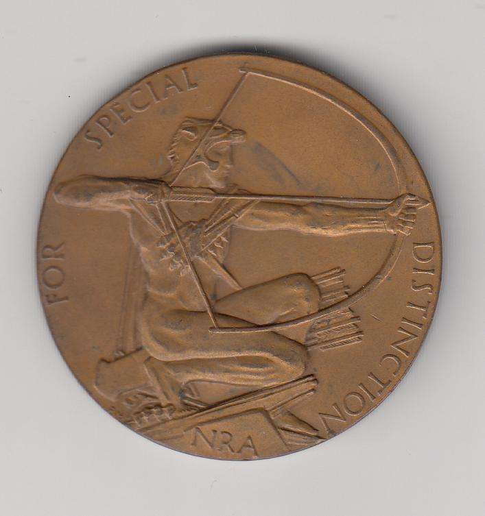 A SCARCE HEAVY 65.07g   51mm     BRONZE MEDALLION    " KINGS TROPHY COMPETITION "