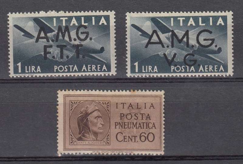 ITALY-BACK OF THE BOOK LOT-TRIESTE  ETC