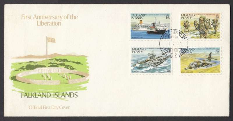 FALKLAND ISL. SET ON COVER