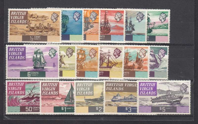 VIRGIN ISL.QEII SHIPS SUPERB UNMOUNTED MINT   28 POUNDS