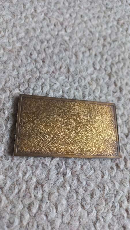 A SCARCE GOLD PLATED STERLING SILVER RSA 50c LARGE REPLICA-SEE BELOW