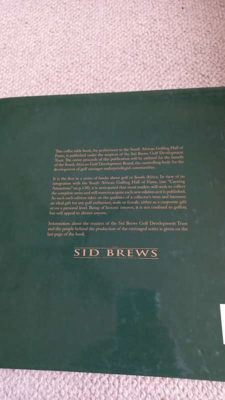 VERY LARGE BEAUTIFUL COFFEE TABLE BOOK " SOUTH AFRICAN GOLF "  !!!!! READ BELOW
