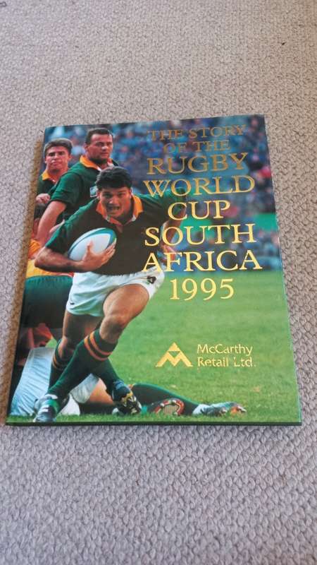 THE BOOK !!! THE STORY OF THE RUGBY WORLD CUP S.A. 1995 !!!! SIGNED COPY SEE BELOW