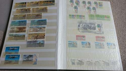 RSA-MASSIVE COLLECTION IN 16 DOUBLE SIDED STOCK BOOK-MANY INTERESTING.