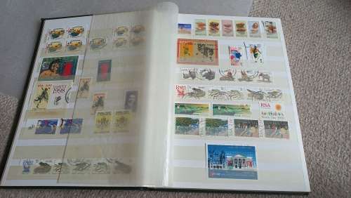 RSA-MASSIVE COLLECTION IN 16 DOUBLE SIDED STOCK BOOK-MANY INTERESTING.