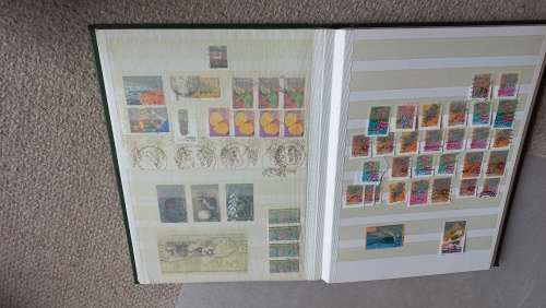 RSA-MASSIVE COLLECTION IN 16 DOUBLE SIDED STOCK BOOK-MANY INTERESTING.