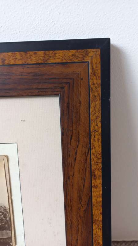 LOVELY GIFT FOR CHRISTMAS-AFRICANA VERY OLD FRAMED PHOTO AND RIBBON-SEE BELOW