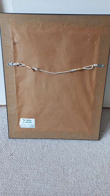 LOVELY GIFT FOR CHRISTMAS-AFRICANA VERY OLD FRAMED PHOTO AND RIBBON-SEE BELOW