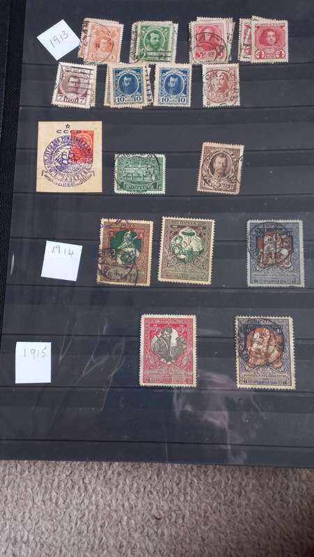 SOME SCARCE RUSSIA-1800`s TO 1930`s IN A CLEAN MASSIVE 30 DOUBLE PAGE STOCK BOOK.