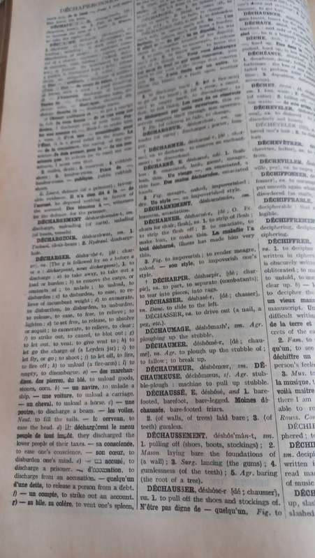 TWO RARE 1927 SIGNED  AFRICANA FRENCH/ENGLISH DICTIONARY`S 1250 PAGES EACH !!!