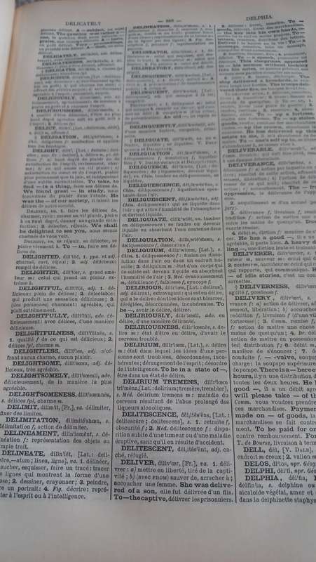 TWO RARE 1927 SIGNED  AFRICANA FRENCH/ENGLISH DICTIONARY`S 1250 PAGES EACH !!!