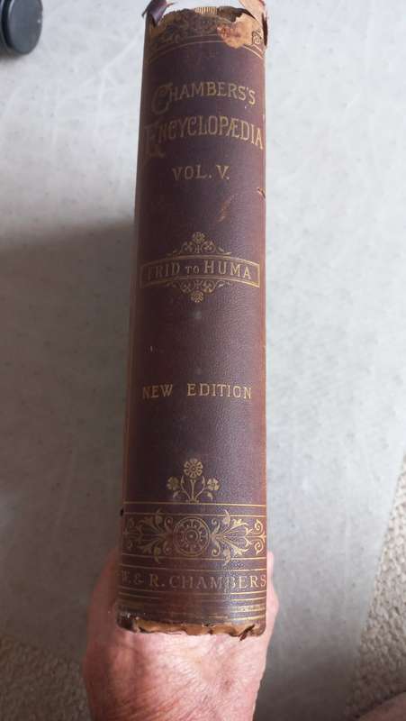A VERY OLD AND SCARCE ENCYCLOPEDIA VOL V FRID-HUMA-VERY WELL WRITTEN UP