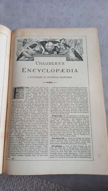 A VERY OLD AND SCARCE ENCYCLOPEDIA VOL V FRID-HUMA-VERY WELL WRITTEN UP