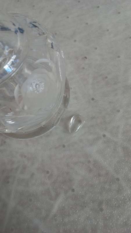 LOVELY DANISH DECANTER HEAVY 438 grams AND 165 mm TALL-READ BELOW