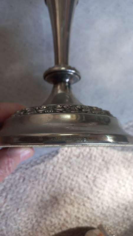 STUNNING !!!  CANDLE STICKS SET 1.4 Kgs MADE IN ENGLAND SILVER PLATED