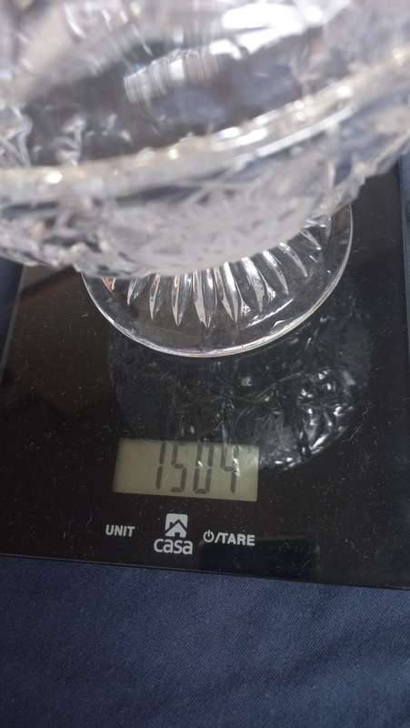 A VERY FINE HAND MADE DANISH CRYSTAL BOWL WITH LID 1.5Kgs !!! EX DANISH CONSULATE !!!