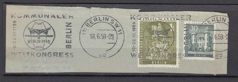 GERMANY-LOVELY MIXED FRANKING ON PIECE !!