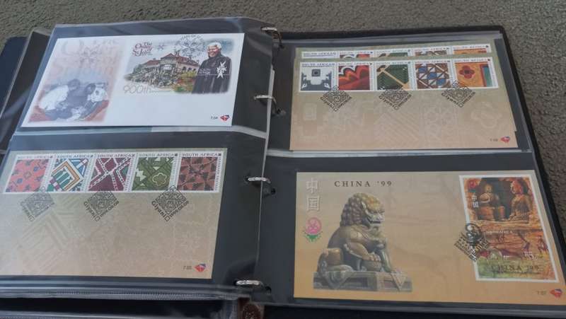 SA-LARGE FDC ALBUM WITH A VERY NEAR COMPLETE RANGE OF ISSUES-1996-2000