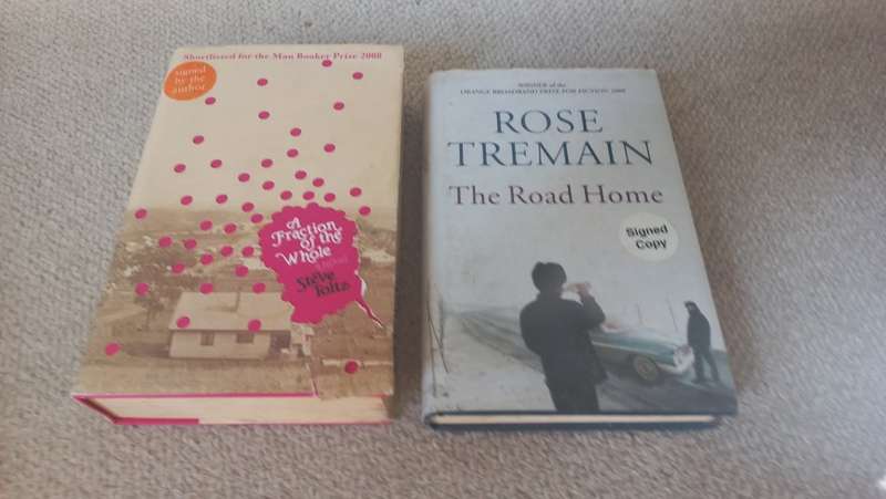 TWO HARD COVER BOOKS BOTH SIGNED BY AUTHORS
