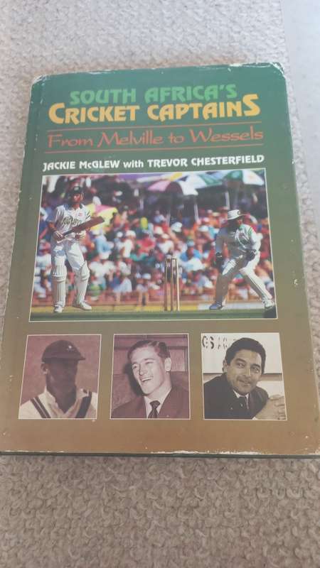 A VERY SCARCE SIGNED BOOK " S.A`S CRICKET CAPTAINS SIGNED BY JACKIE McGLEW