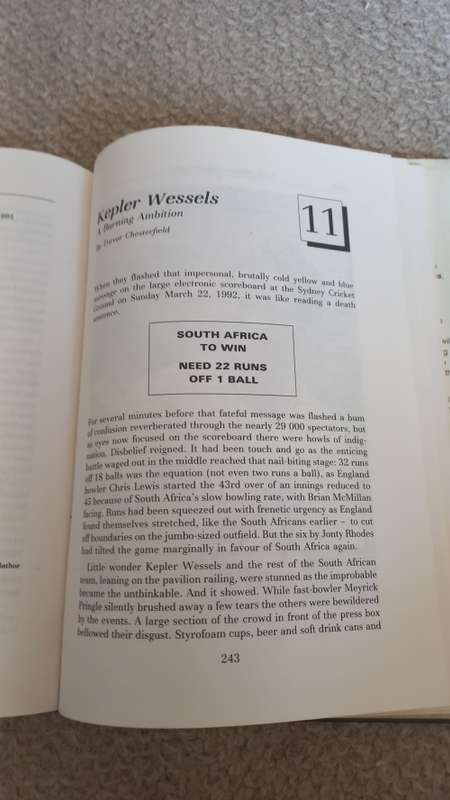 A VERY SCARCE SIGNED BOOK " S.A`S CRICKET CAPTAINS SIGNED BY JACKIE McGLEW