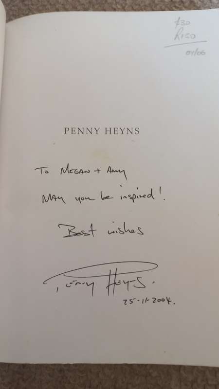 SCARCE SIGNED BOOK " PENNY HEYNS " SIGNED BY THE LEGEND SWIMMER