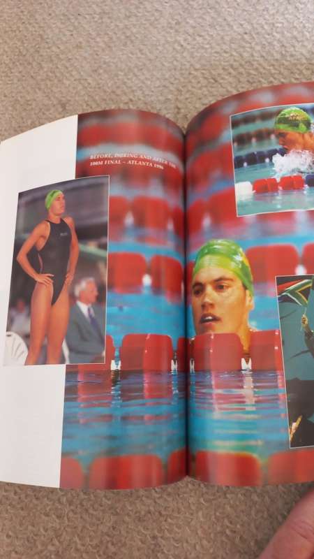 SCARCE SIGNED BOOK " PENNY HEYNS " SIGNED BY THE LEGEND SWIMMER