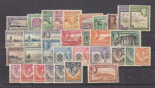 KGVI SELECTION VERY FINE MINT-HINGE REM.