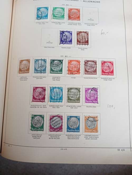 VERY EXPENSIVE GOLD GILTED ` SCHAUBEK ` PAGE EDGES 1000+ PAGES OF 1840`S-1939 EUROPE PART 1