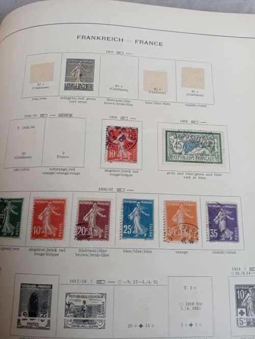 VERY EXPENSIVE GOLD GILTED ` SCHAUBEK ` PAGE EDGES 1000+ PAGES OF 1840`S-1939 EUROPE PART 1