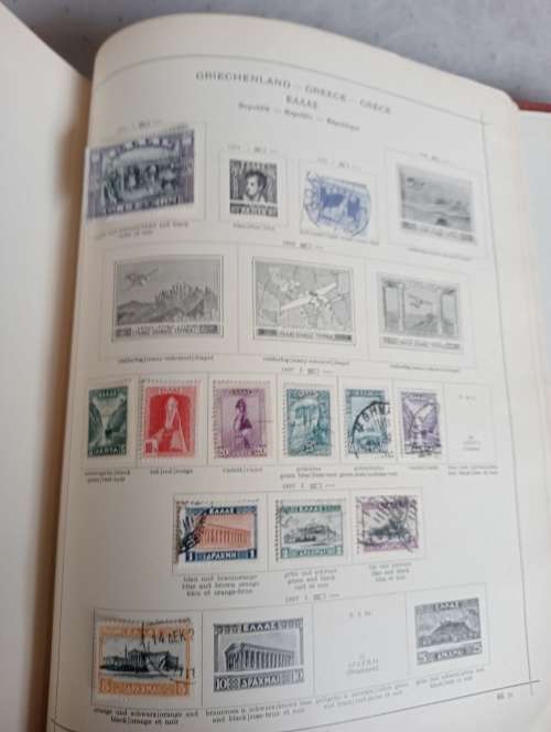 VERY EXPENSIVE GOLD GILTED ` SCHAUBEK ` PAGE EDGES 1000+ PAGES OF 1840`S-1939 EUROPE PART 1