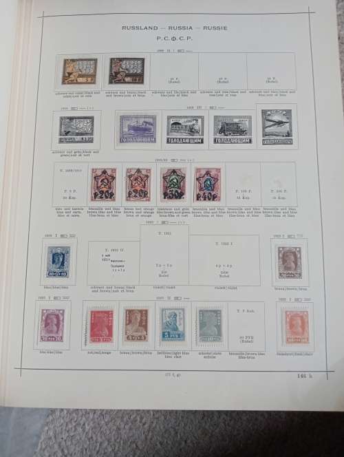 VERY EXPENSIVE GOLD GILTED ` SCHAUBEK ` PAGE EDGES 1000+ PAGES OF 1840`S-1939 EUROPE PART 111