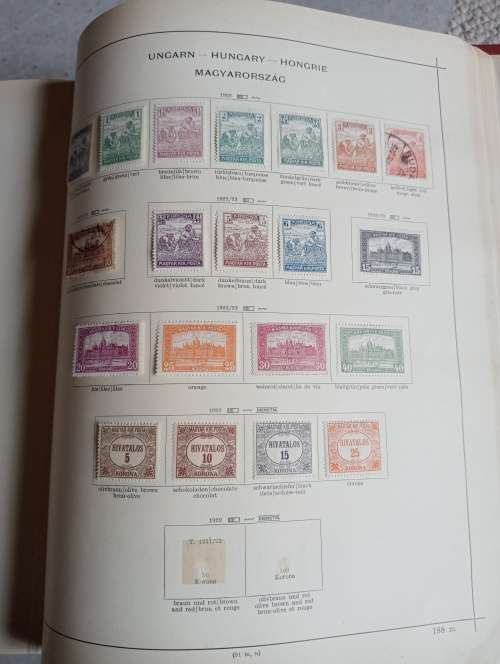VERY EXPENSIVE GOLD GILTED ` SCHAUBEK ` PAGE EDGES 1000+ PAGES OF 1840`S-1939 EUROPE PART 111