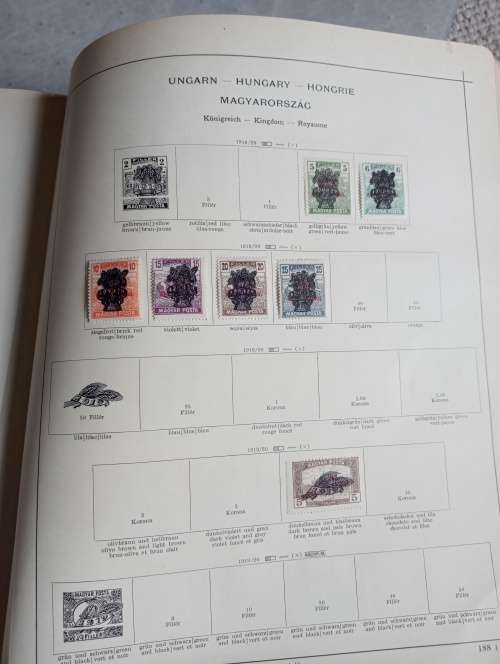 VERY EXPENSIVE GOLD GILTED ` SCHAUBEK ` PAGE EDGES 1000+ PAGES OF 1840`S-1939 EUROPE PART 111
