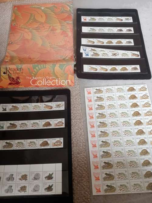 RSA-THE VERY SCARCE READERS DIGEST ISSUE PACK FROM PHILATELIC SERVICES PRETORIA WITH SHEET !!!!