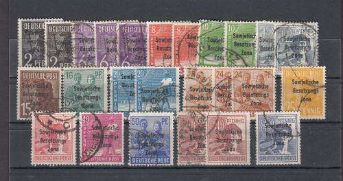 GERMANY-BERLIN-DIFFICULT LOT OF VERY FINE USED -SHADES ETC  24 POUNDS