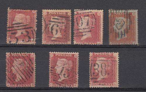GB-QV 1d ALPHABET AT BOTTOM ONLY FINE USED