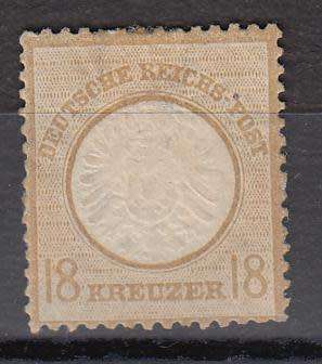 GERMANY-1872 TOP VALUE FINE MINT-DEALERS STAMP ON BACK  R1580.00