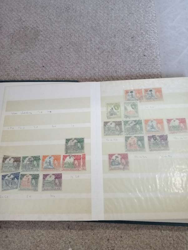 BASUTOLAND/LESOTHO STOCK BOOK WITH UMM SETS AND QEII FINE USED