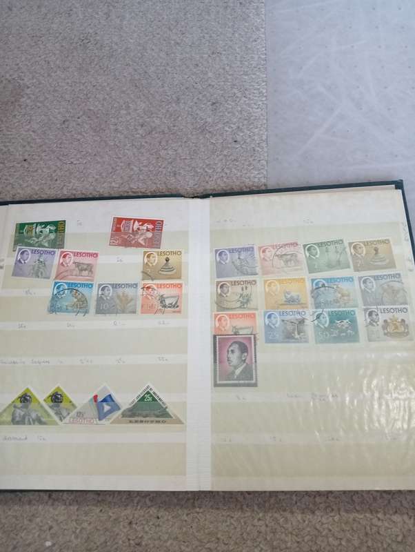 BASUTOLAND/LESOTHO STOCK BOOK WITH UMM SETS AND QEII FINE USED