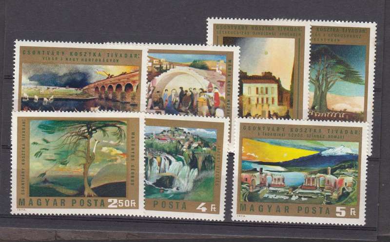 HUNGARY- 1973 DIFFICULT ART SET SUPERB UMM