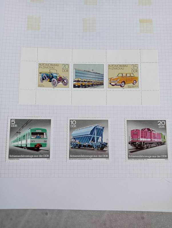 PART 1    DDR-STUNNING COLLECTION ON 15 STANLEY GIBBONS PAGES-MOSTLY COMPLETE M/U