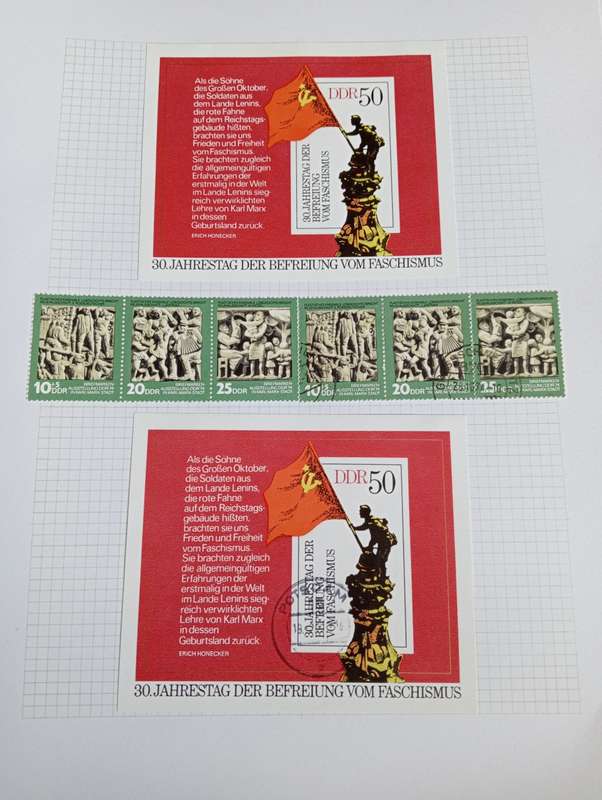 PART 1    DDR-STUNNING COLLECTION ON 15 STANLEY GIBBONS PAGES-MOSTLY COMPLETE M/U