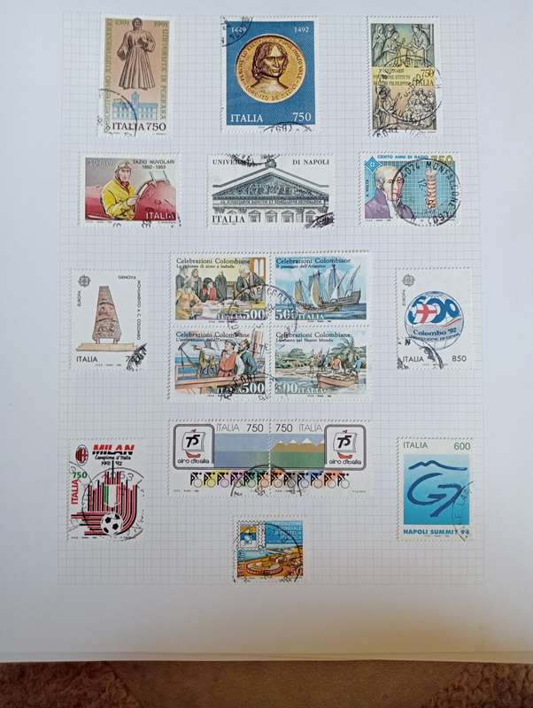 PART 1  ITALY-STUNNING COLLECTION ON 13 STANLEY GIBBONS PAGES-MOSTLY COMPLETE M/U $$$$