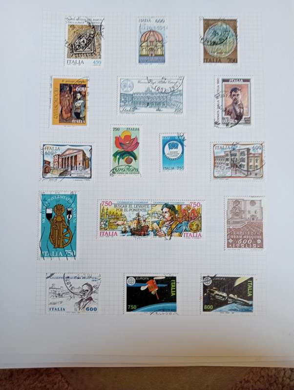 PART 1  ITALY-STUNNING COLLECTION ON 13 STANLEY GIBBONS PAGES-MOSTLY COMPLETE M/U $$$$