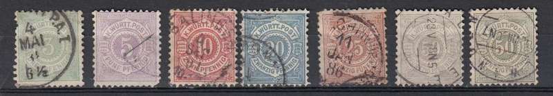 WUTTEMBERG-1875 VFU-INCLUDING SG99  110 POUNDS